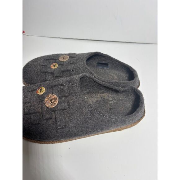 Haflinger Women's Woven Flat Size 40 Wool Slipper Shoe House Flat Comfort - Picture 5 of 8